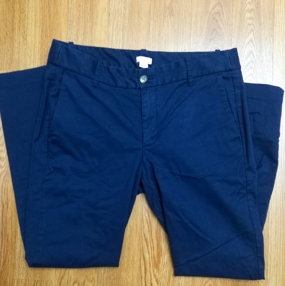 J Crew Factory Laney Chino Pant Navy Size 8
